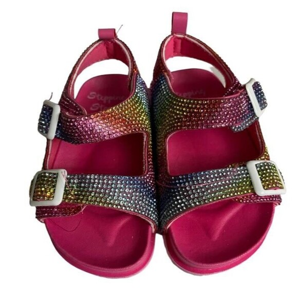 First Steps by Stepping Stones - Multicolor Rhinestones Girls Sandals size 6 - Picture 1 of 5